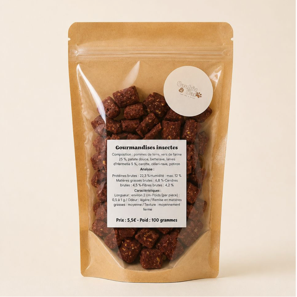 Snack Hypoallergénique aux Insectes